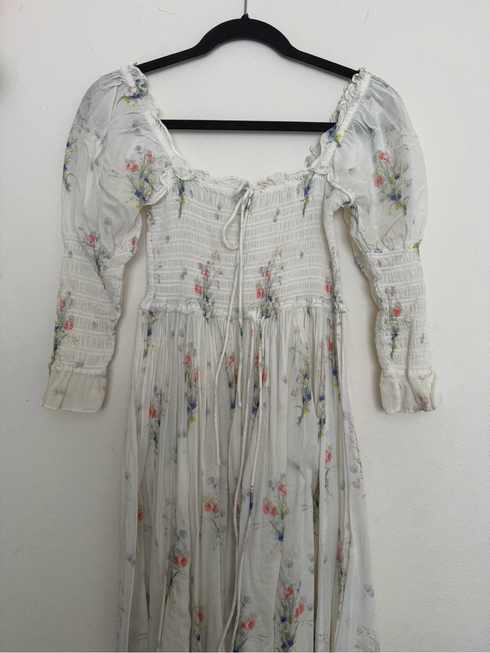 Doen White Floral Maxi Dress
